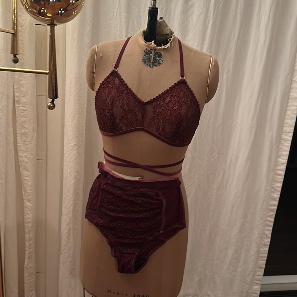 Lonely brand, velvet and lace lingerie. Worn once.